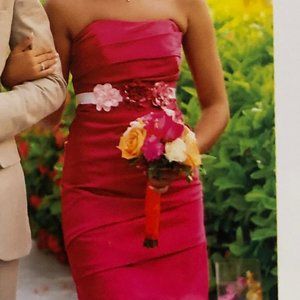 Short Satin Dress For Formal, Evening or Cocktail
